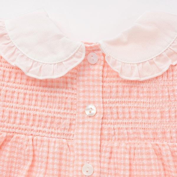 領口愛心刺繡長款上衣