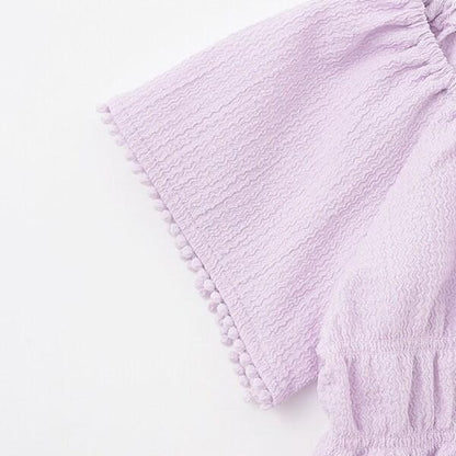 褶皺提花女襯衫