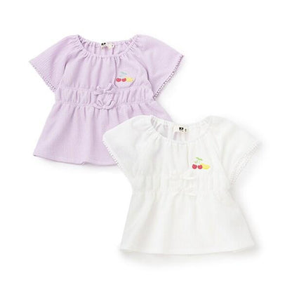 褶皺提花女襯衫