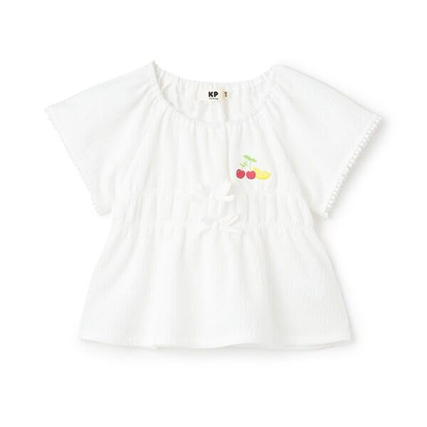 褶皺提花女襯衫