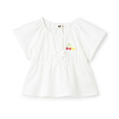 褶皺提花女襯衫