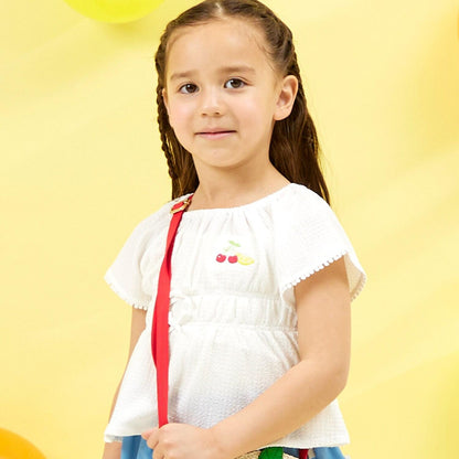 褶皺提花女襯衫