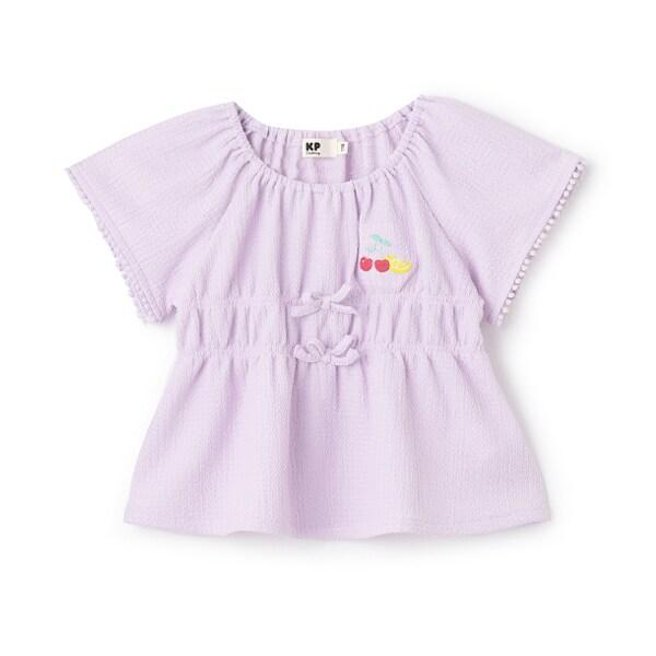 褶皺提花女襯衫