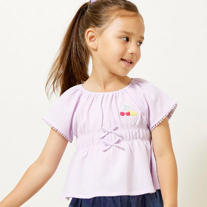 褶皺提花女襯衫