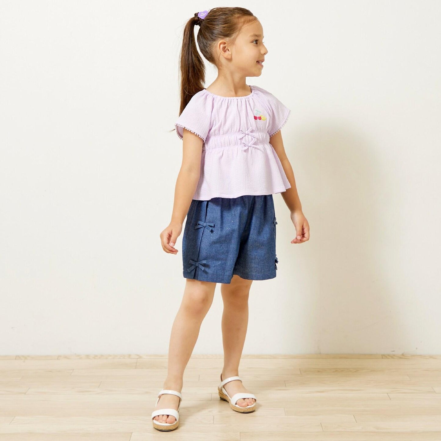 褶皺提花女襯衫