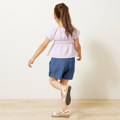 褶皺提花女襯衫