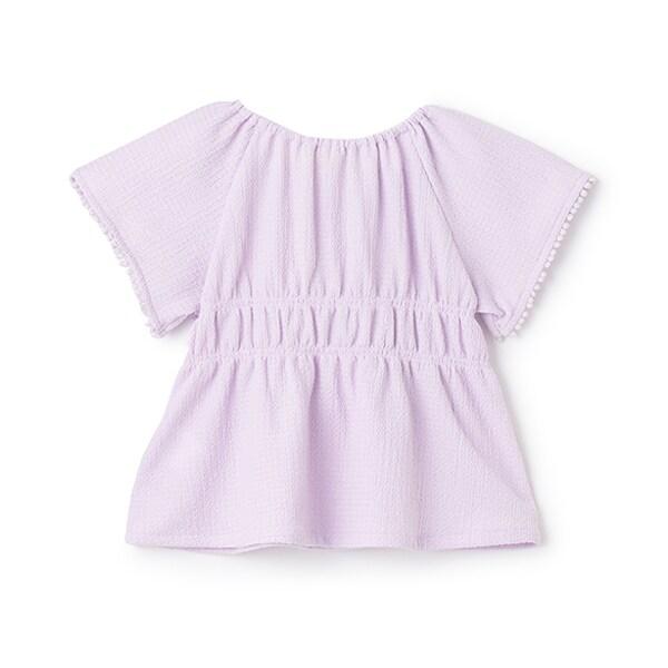 褶皺提花女襯衫