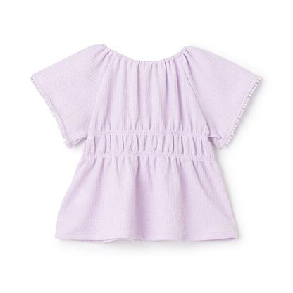 褶皺提花女襯衫