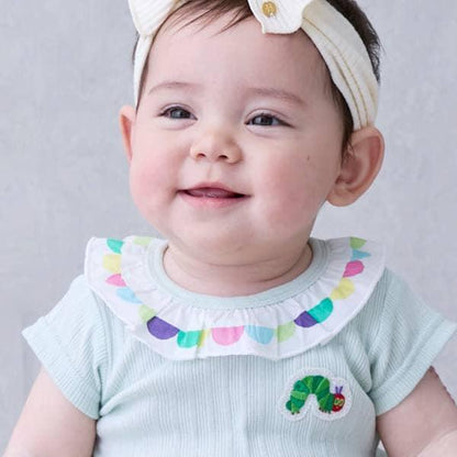 【飢餓的毛毛蟲】荷葉邊領連體衣