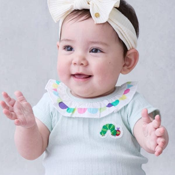 【飢餓的毛毛蟲】荷葉邊領連體衣