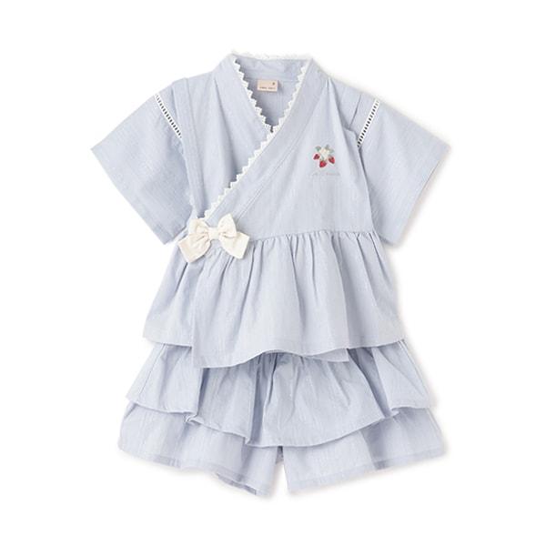荷葉邊短款和服套裝