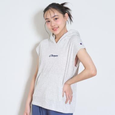 【Champion】無袖連帽衛衣