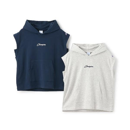 【Champion】無袖連帽衛衣