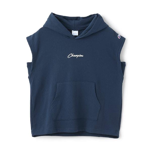 【Champion】無袖連帽衛衣