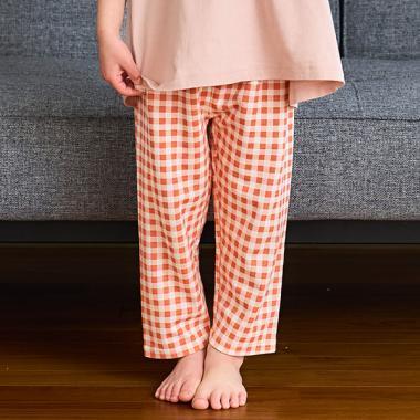 防汙羅紋圖案七分打底褲