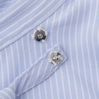 附領帶短袖襯衫