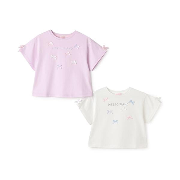 冰淇淋蝴蝶結短袖T恤