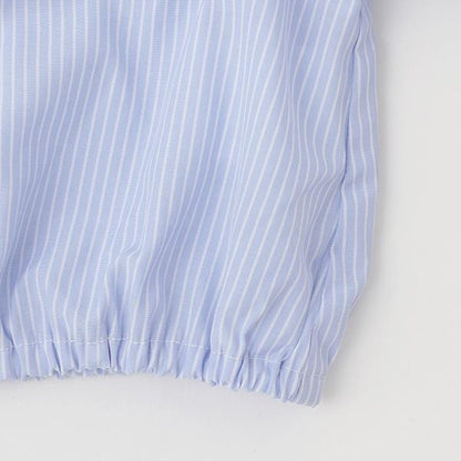 附領帶短袖襯衫