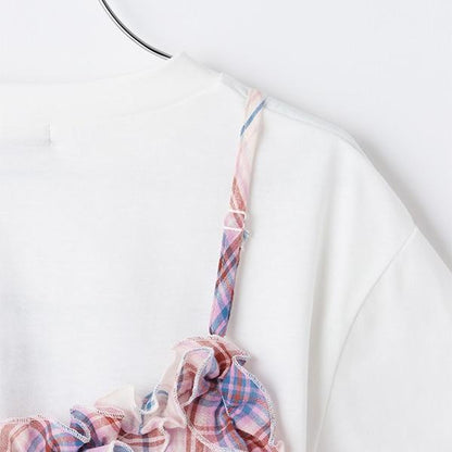 層疊吊帶連衣裙T恤套裝