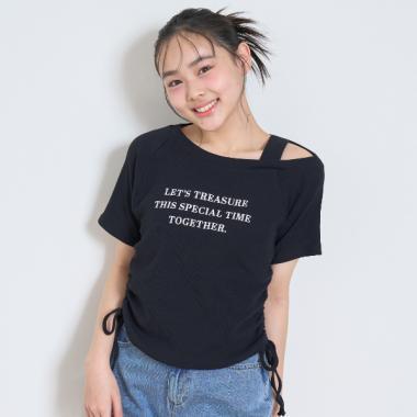 單肩不對稱T恤