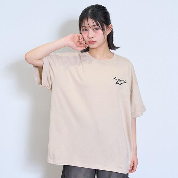 【7days】【純棉100%】轉印印花寬鬆T恤
