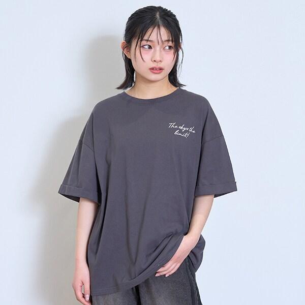 【7days】【純棉100%】轉印印花寬鬆T恤