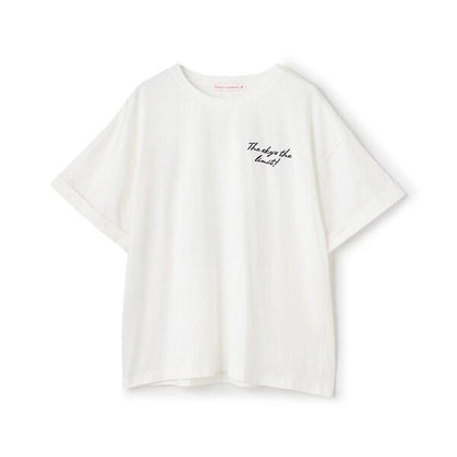 【7days】【純棉100%】轉印印花寬鬆T恤