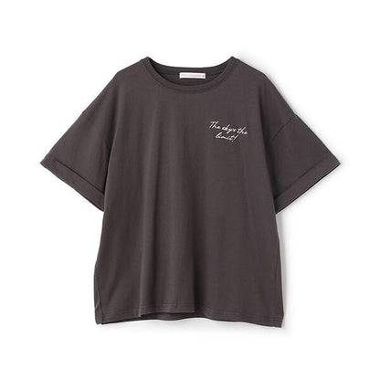 【7days】【純棉100%】轉印印花寬鬆T恤