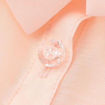 透視襯衫&字母羅紋背心套裝