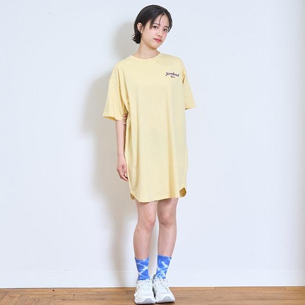 【接觸冷感/清涼】【GOODPRICE】【100%純棉】背部貼布繡連衣裙