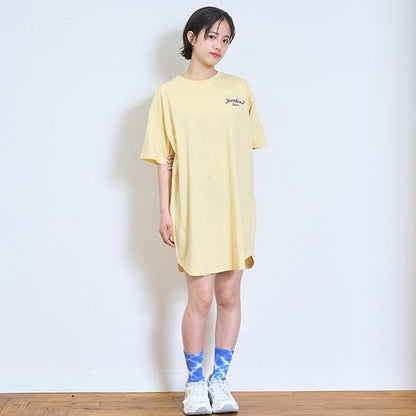 【接觸冷感/清涼】【GOODPRICE】【100%純棉】背部貼布繡連衣裙