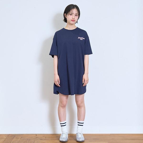 【接觸冷感/清涼】【GOODPRICE】【100%純棉】背部貼布繡連衣裙