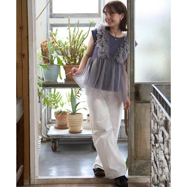 拼接網紗短袖T恤（兒童）