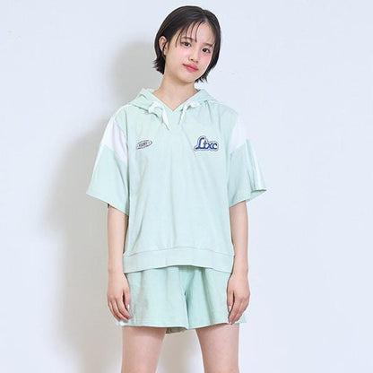 【LTXC】【GOODPRICE】【純棉100%】條紋連帽衛衣套裝