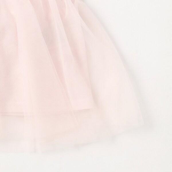 拼接網紗短袖T恤（兒童）