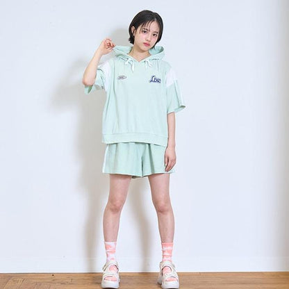 【LTXC】【GOODPRICE】【純棉100%】條紋連帽衛衣套裝