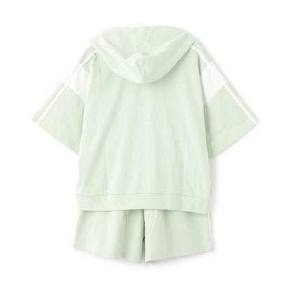 【LTXC】【GOODPRICE】【純棉100%】條紋連帽衛衣套裝