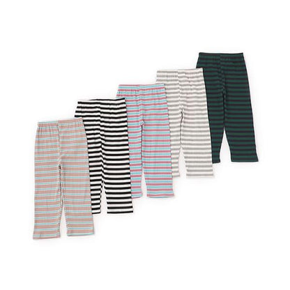 防汙條紋羅紋七分打底褲