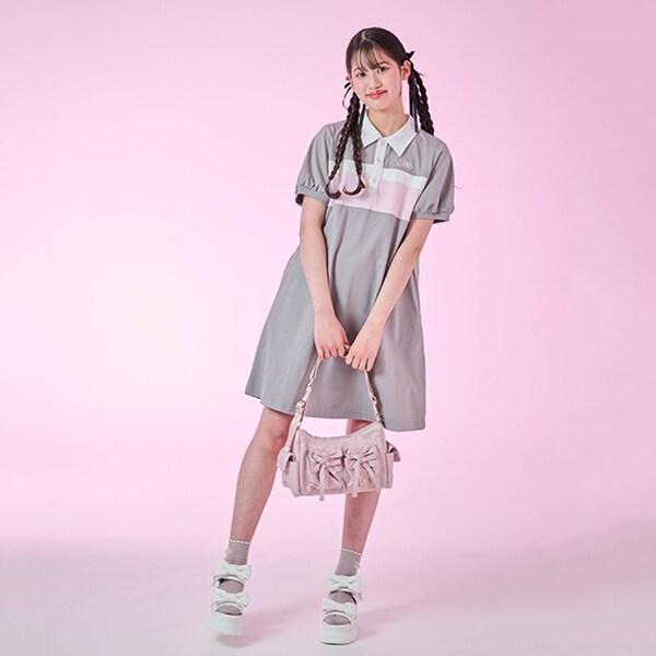 蝴蝶結翻蓋單肩包