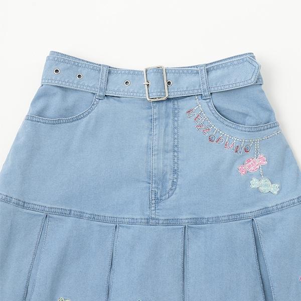 復刻♪ ベリエちゃん刺繡牛仔裙褲