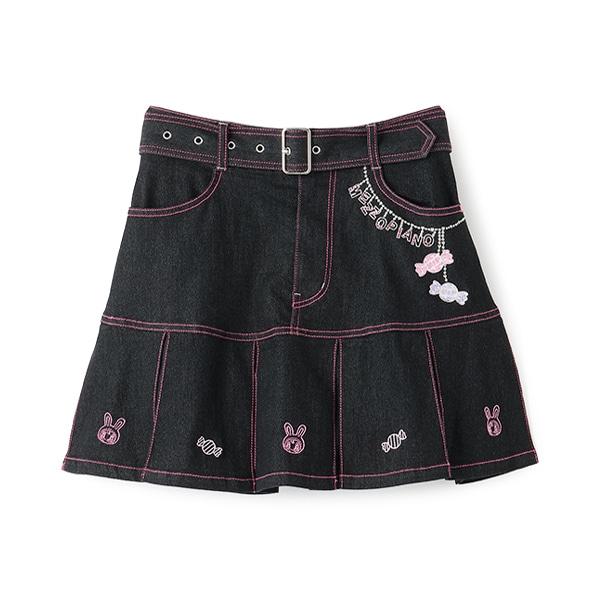 復刻♪ ベリエちゃん刺繡牛仔裙褲