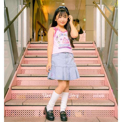 復刻♪ ベリエちゃん刺繡牛仔裙褲