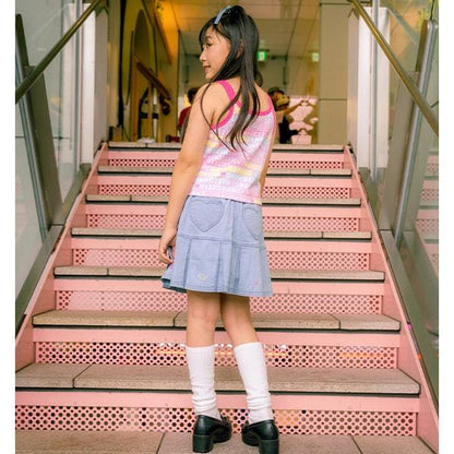 復刻♪ ベリエちゃん刺繡牛仔裙褲