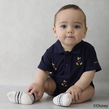 【《迪士尼》】刺繡翻領連體衣