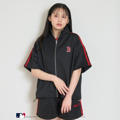 【LTXC】【MLB】【吸水速幹/清爽】短袖運動夾克