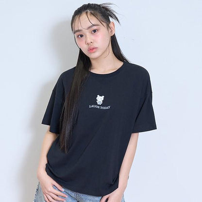 【GOODPRICE】【純棉100%】前幅卡通刺繡T恤