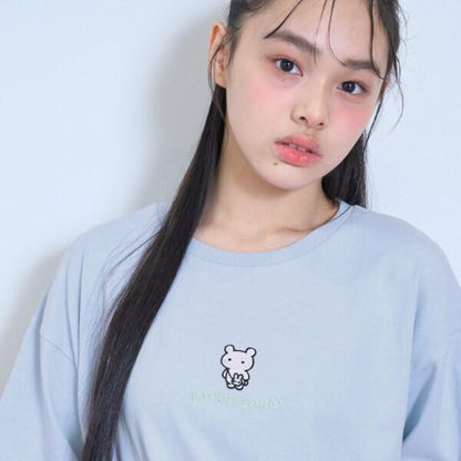 【GOODPRICE】【純棉100%】前幅卡通刺繡T恤