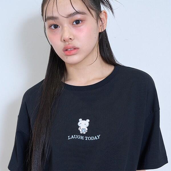 【GOODPRICE】【純棉100%】前幅卡通刺繡T恤