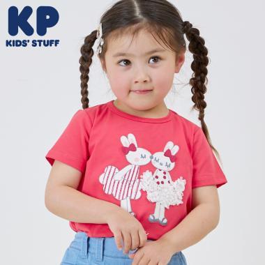 mimi荷葉邊裙拼接T恤