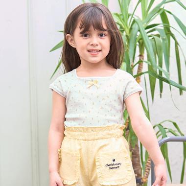 花卉印花超短上衣